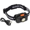 imageKlein Tools 80060 Rechargeable Flashlight Tool Kit Includes LED Flashlight with Worklight and Headlamp with White and Red Light 2Piece