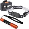 imageKlein Tools 80079 Headlamp Kit with Rechargeable LED Headlamp Pocket Flashlight and Bracketed Strap for Klein Hard Hats 3PieceHeadlamp and Flashlight