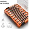 imageKlein Tools 652216HEXL Long Hex Bit Socket Set 16Piece SAE and Metric Socket Set Long Hex Bits MODbox Case