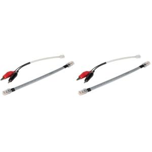 imageKlein Tools VDV770855 Replacement Cables for Klein Tools Tone and Probe Wire Tracer Kit Cat No VDV500705 Leads with Alligator Clips and RJ45 RJ11 RJ121 Count Pack of 2
