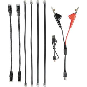 imageKlein Tools VDV999067 Replacement Cables for Klein Tools Tone and Probe Wire Trace Kit Cat No VDV526054 Leads with Alligator Clips to RJ45 RJ11 RJ12 PlugReplacement Leads  VDV501770
