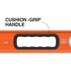 imageKlein Tools 93524MAG 24Inch Box Level Magnetic Box Beam Bubble Level 3 Vials High Visibility Orange Aluminum Body VGroove and Magnet Track24Inch