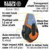 imageKlein Tools CHLK100 Manual Chalk Line 100Foot Nylon Thread Chalk Line Tool for Precise and Clear Lines with Builtin Plumb BobBlue