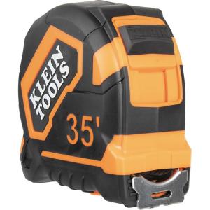 imageKlein Tools 9135 Tape Measure HeavyDuty Measuring Tape with 35Foot SingleHook Nylon Reinforced Blade with Metal Belt Clip