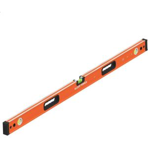 imageKlein Tools 93548MAG 48Inch Box Level Magnetic Box Beam Bubble Level 3 Vials High Visibility Orange Aluminum Body VGroove and Magnet Track48Inch