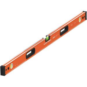 imageKlein Tools 93548MAG 48Inch Box Level Magnetic Box Beam Bubble Level 3 Vials High Visibility Orange Aluminum Body VGroove and Magnet Track48Inch Magnetic