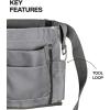 imageKlein Tools 21022 6Pocket Tool Apron Durable Duck Canvas with Riveted Seams Adjustable 28Inch to 46Inch Length Work Belt Removable Tape Measure Loop6Pocket