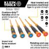 imageKlein Tools 85615INS Mini Precision Screwdriver Set 1000V Rated Insulated Screwdrivers with 2 Phillips and 3 Slotted Tips 5Piece0 Phillips