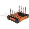 imageKlein Tools 32217 Tapping Drill Bit Set to Drill Tap Deburr Works with Quick Connect Power Tools 8Piece