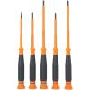 imageKlein Tools 85615INS Mini Precision Screwdriver Set 1000V Rated Insulated Screwdrivers with 2 Phillips and 3 Slotted Tips 5Piece5Piece Kit