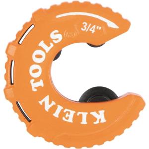 imageKlein Tools 50048 CStyle Copper Tubing Pipe Cutter Tool Set with 12 34 and 1Inch Cutters MODbox Case UltraCompact for Tight Spaces 3Piece34Inch