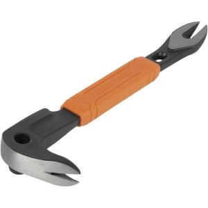 imageKlein Tools 66092 Nail Puller with Integrated Dimpler HeavyDuty Carbon Steel Cats Paw Pry Bar 10Inch8Inch