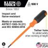 imageKlein Tools 6816INS Insulated Screwdriver Made in USA 1000V 316Inch Cabinet Tip Screwdriver with 6Inch Shank TipIdent CushionGrip Handle316Inch Cabinet