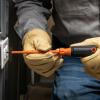 imageKlein Tools 6816INS Insulated Screwdriver Made in USA 1000V 316Inch Cabinet Tip Screwdriver with 6Inch Shank TipIdent CushionGrip Handle316Inch Cabinet