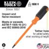 imageKlein Tools 6846INS Insulated Screwdriver Made in USA 1000V 2 Square Tip Screwdriver with 6Inch Shank TipIdent CushionGrip Handle2 Square