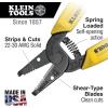 imageKlein Tools 11047 Wire Stripper  Cutter Made in USA Compact Lightweight Hardened Steel Precision Ground for Stranded and Solid Wires