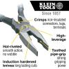 imageKlein Tools 12098 High Leverage Universal Lineman Combination Pliers with Crimping Die Toothed Pipe Grip Induction Hardened Knives 8Inch