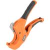 imageKlein Tools 50063 Ratcheting PVC Pipe Cutter Cuts 114Inch ID PVC CPVC PEX Pipes OneHanded Operation Replaceable Blades