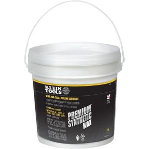 imageKlein Tools 51013 Wax Lubricant Made in USA Premium Synthetic Wax Wire and Cable Pulling Lubricant 5Gallon1Gallon