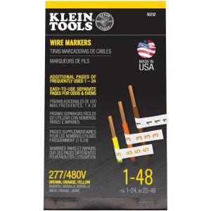 imageKlein Tools 56252 Wire Marker Book 277480V 3 Phase 148