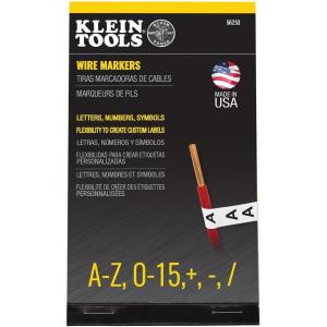 imageKlein Tools 56253 Wire Marker Book Black Letters Numbers and Symbols