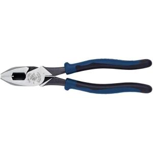 imageKlein Tools J2139NECR Journeyman Pliers Connector Crimp Side Made in USA With HighLeverage Design Featuring Crimping Die Behind Hinge 9InchWith Fish Tape Pulling